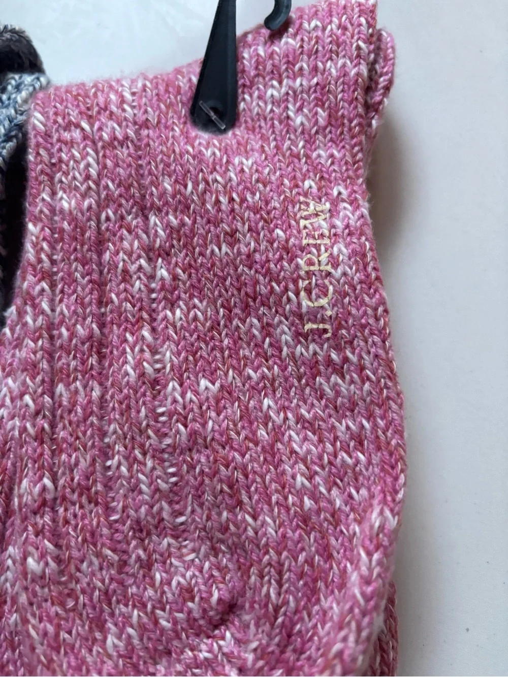 2 NWOT J. Crew Marled Knit Women's Socks in Pink and Blue